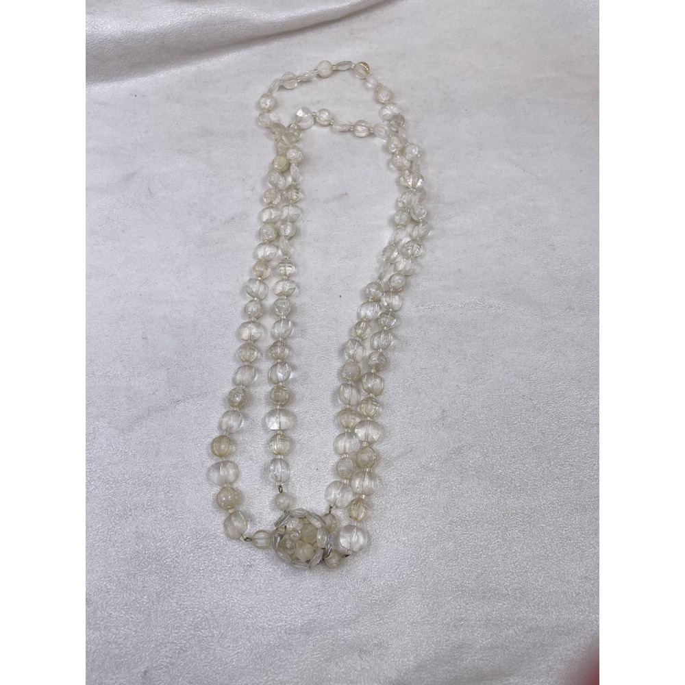 Vintage Western Germany Double Strand Bead Necklace